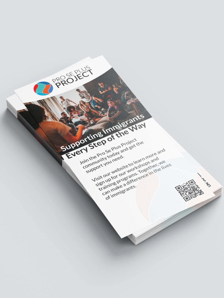 Pspp Brochure, with a photo and a message