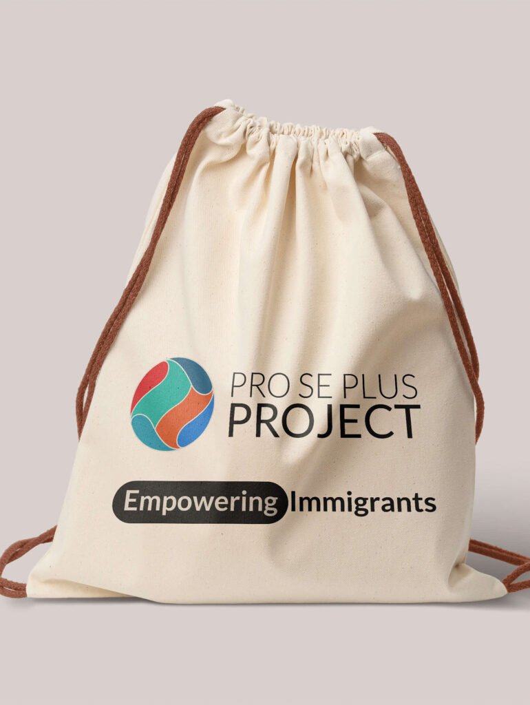 linen bag showing PSPP logo